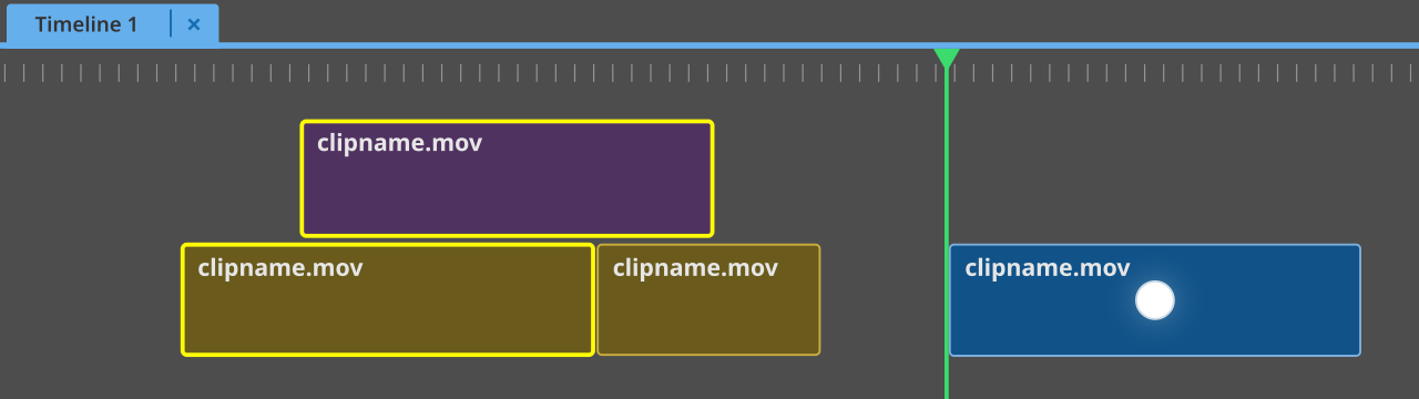 selecting clips